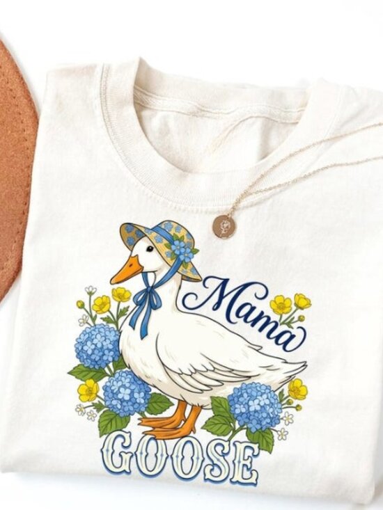 Tops - Mama Goose Tshirt, Silly Goose Shirt, Mother's Day Gift Shirt